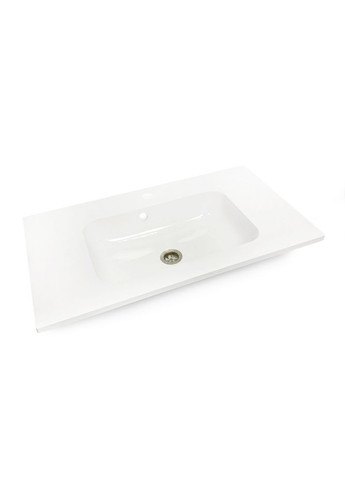 Умивальник зі штучного каменю 1000х470мм, з отвором для змішувача/переливу, FRATE Білий (360501000470) Adamant (373006145)