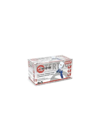 Пневматичний краскопульт HVLP верхній бак 125 мл x 0.8 мм PT-0101 Intertool (386745563)