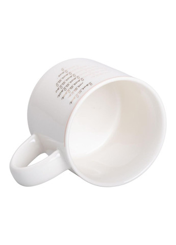 Кружка порцелянова 350 (мл) для кави та чаю Біла RX-N240126W Liling Rongxiang Ceramic (370974330)