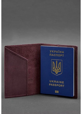 Кожаная обложка для паспорта с картой Украины, бордовый(BB_30004016) No Brand (384673129)