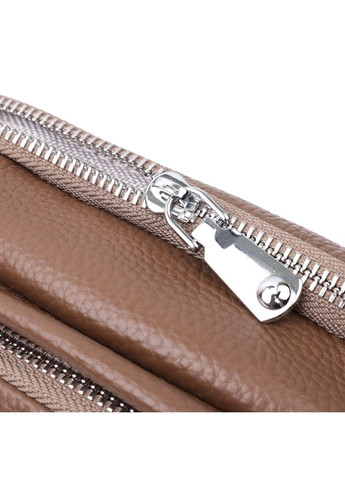 Модная сумка на каждый день с двумя отделениями из натуральной кожи 22596 Коричневый Vintage (297956928)