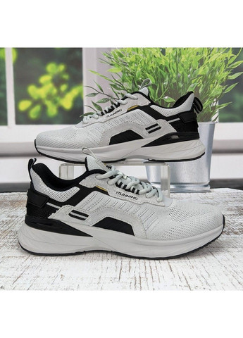 Світло-сірі Осінні кросівки чоловічі текстильні Baas