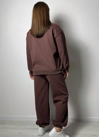 Базовий повсякденний оверсайз костюм двійка: кофта на блискавці з написом + штани на резинці Україна (317365369)