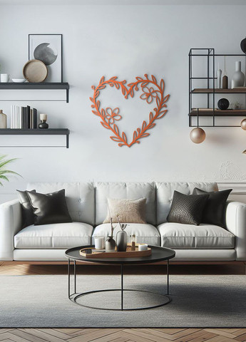 Современная картина на стену, декор в комнату "Влюбленность сердце", стиль лофт 20х23 см Woodyard (292113056)