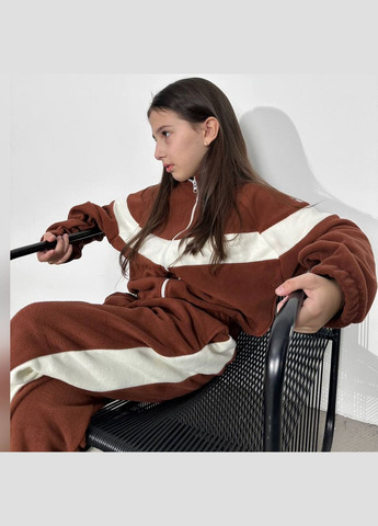 Коричневий флісовий костюм Україна