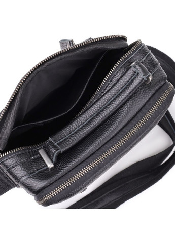 Сумка планшет через плече чоловіча з натуральної шкіри для телефону та документів середня Чорний 38346 Vintage (355245243)