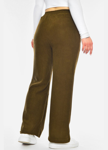 Штаны женские однотонные коричневого цвета Let's Shop (326269913)