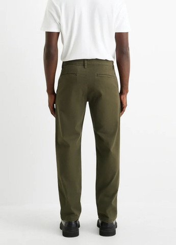 Темно-зеленые повседневный демисезонные брюки C&A