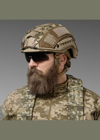 Маскировочный кавер на шлем (универсальный). Пиксель (мм-14). Размер Ukrarmor (333721918)