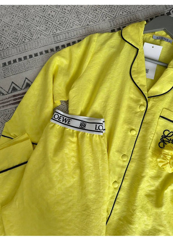 Желтая всесезон женская пижама жёлтая свитшот + брюки Vital-Textile 1272