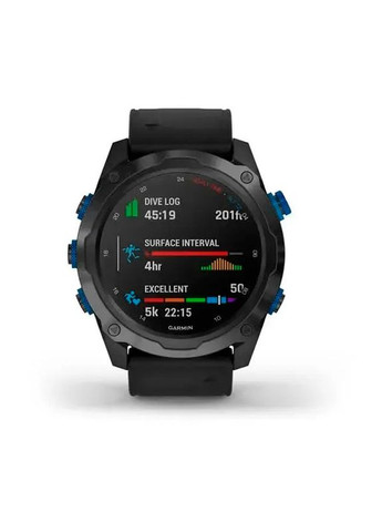 Смарт-часы Descent Mk2i/Descent T1 Bundle Titanium carbon gray DLC with black silicone band Garmin (359479395)