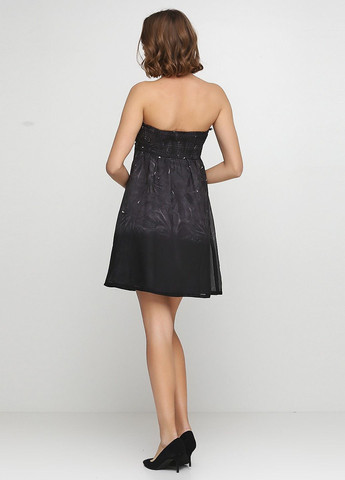 Графітова коктейльна плаття Dept з абстрактним візерунком