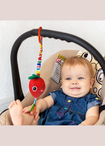 Погремушка-подвеска с прорезывателем "Клубника" МС 110604-18 Macik (316519106)