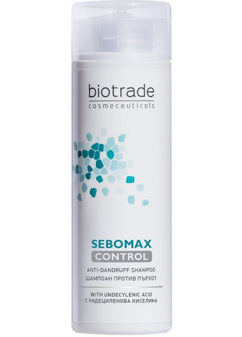 Бессульфатный шампунь против перхоти для всех типов волос Sebomax Control Anti-Dandruff Shampoo 200ml (433673-31015470) Biotrade (368609171)