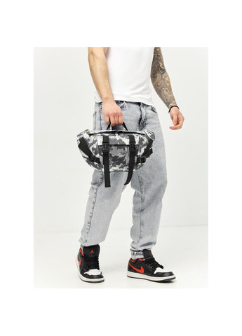 Большая мужская поясная сумка бананка DynamicDart тканевая с принтом Sambag (329692763)