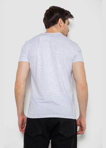 Светло-серая футболка мужская однотонная базовая Andi 244R2405