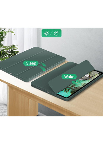 Чехол-книга Tri Fold Soft TPU с креплением Apple Pencil для Apple iPad Pro 11 2020/2021/2022 Dark Green (711110) BeCover (368679916)
