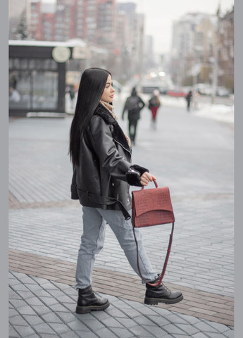 Женская кожаная сумка Баланс Бордо Крокодил Dekey (332055208)