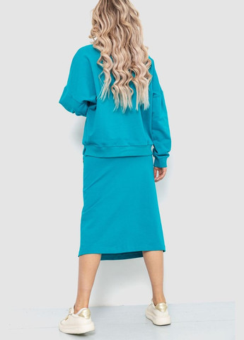 Костюм женский повседневный, цвет бирюзовый, 115R0517 Kamomile (318092218)