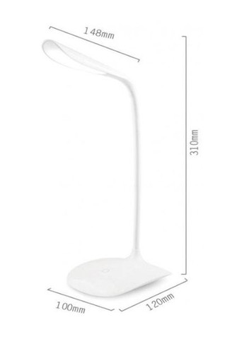 Настольная лампа Portable & Flexible со встроенным аккумулятором white (CW-DL06FPB-W) Colorway (339084142)