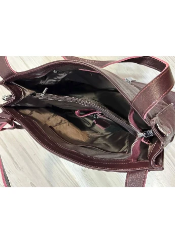 Сумка женская бордовая из натуральной кожи 3713/1 No Brand (373618210)
