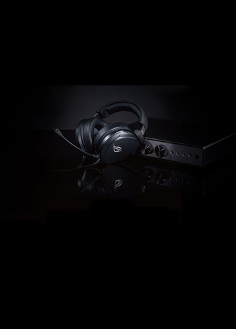 Проводные геймерские наушники - гарнитура полноразмерная ROG Theta Electret черная Asus (338881527)