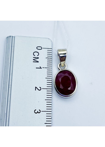 Кулон срібний з рубіном 2,57 г No Brand (369737141)