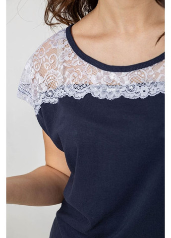 Синяя всесезон женская пижама с принтом, 243r1484-003 Anello