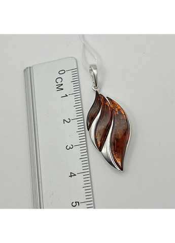 Кулон серебряный с янтарем 4,26 г No Brand (369737440)