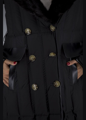 Черный демисезонный Пуховик Basic