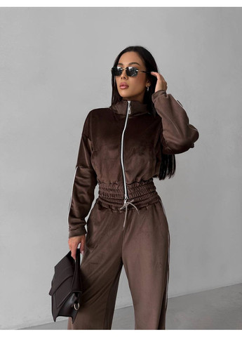 Костюм велюровий штани палаццо та кофта Україна (348057405)