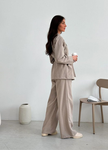 Женские брюки палаццо из хлопка и льна (ak37416p) Art Knit (334892820)