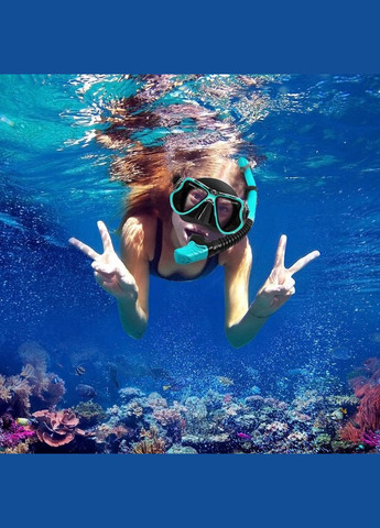 Набір для дайвінгу маска з трубкою M606 Yellow No Brand (350627739)