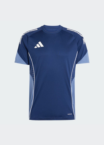 Синий демисезонный спортивный лонгслив adidas с логотипом