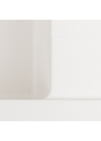 Гранитная мойка для кухни 8650 DIAMOND матовая (белая) Platinum (336932381)