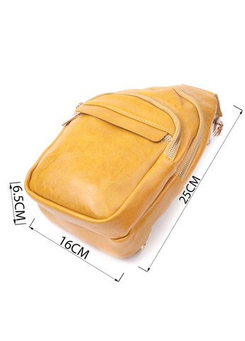 Яркая женская сумка с одной лямкой через плечо из гладкой экокожи 22769 Vintage (329150178)