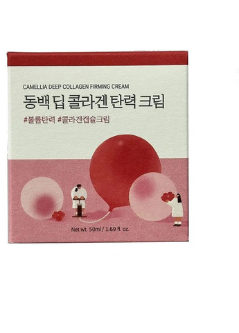 Round Lab Омолаживающий крем для лица с коллагеном Camellia Deep Collagen Firming Cream 50ml (2-1284115) — Крем, (376927721)