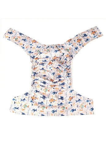 Подгузник для взрослых многоразовый тканевый непромокаемый дышащий с регулировкой размера (479464-Prob) С рыбками Unbranded (319301960)