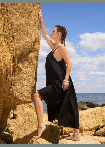 Чорна сукня 14799 чорна ISSA PLUS однотонна