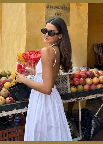 Білий повсякденний сукня DK/DL Мода без кордонів однотонна