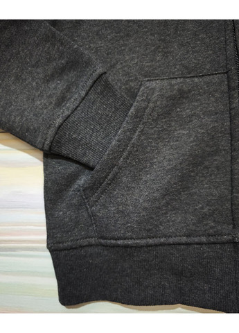 Дитяча толстовка для хлопчика утеплена 6 років Сіра, графітова Gemo (369412091)