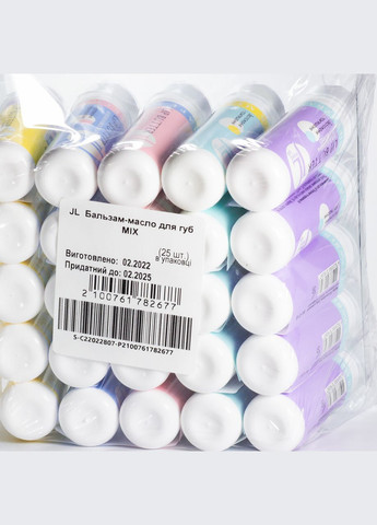 Батер бальзам-масло для губ Lip Butter Mix упаковка 25 шт Jovial Luxe (367985391)