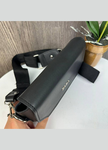 Жіноча міні сумочка клатч на плече екошкіра чорна (sku_1523) No Brand (330576226)