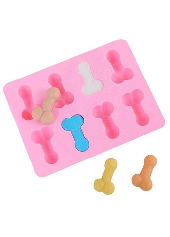 Силіконова форма для льоду з веселим дизайном "Пеніси" No Brand (295058825)