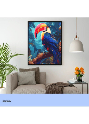 Набір для розпису по номерах "Какаду" 40*50 см, IDEA2-GX47438, ТМ "" 99IDEAS (369734402)