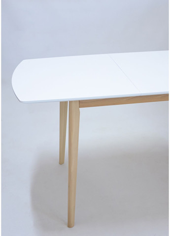 Стіл обідній розкладний Exen II 120(160)х80 см Білий Intarsio (372178395)