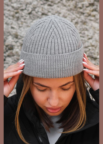 Жіноча утеплена шапка біні докер Gvido Without (305610984)