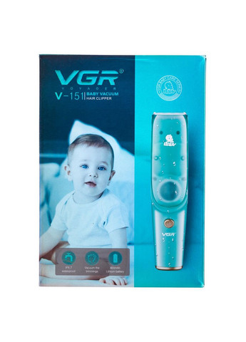 Дитяча машинка для стрижки волосся з насадками тиха акумуляторна бездротова V-151 (A-034306) VGR (364550755)
