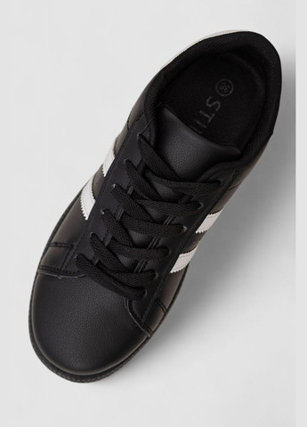 Кроссовки женские кожа Ager 248RL2420-1 чёрно-белые демисезоны (339597201)