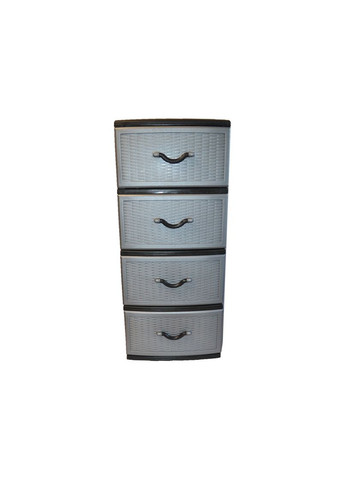 Комод пластиковый Style black (Стиль) 4 ящика 48х38х88 No Brand (346489613)